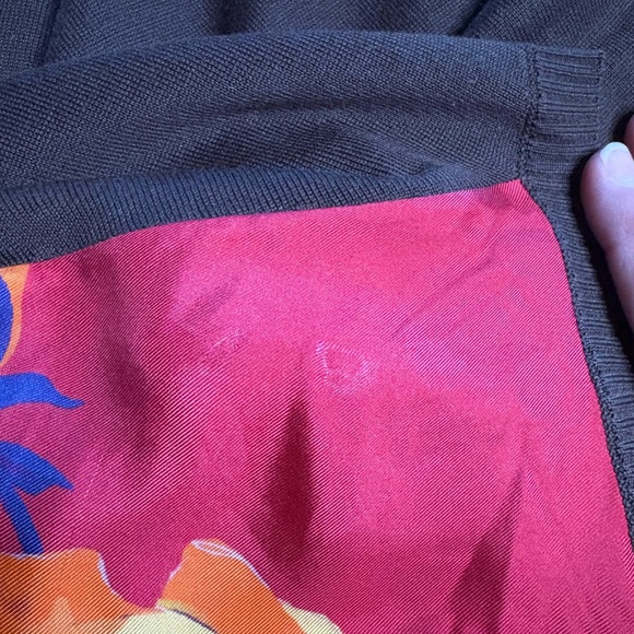 MaxMara Weekend- Multicolor Floral Sweater Silk Tunic. Size M - Picture 9 of 10